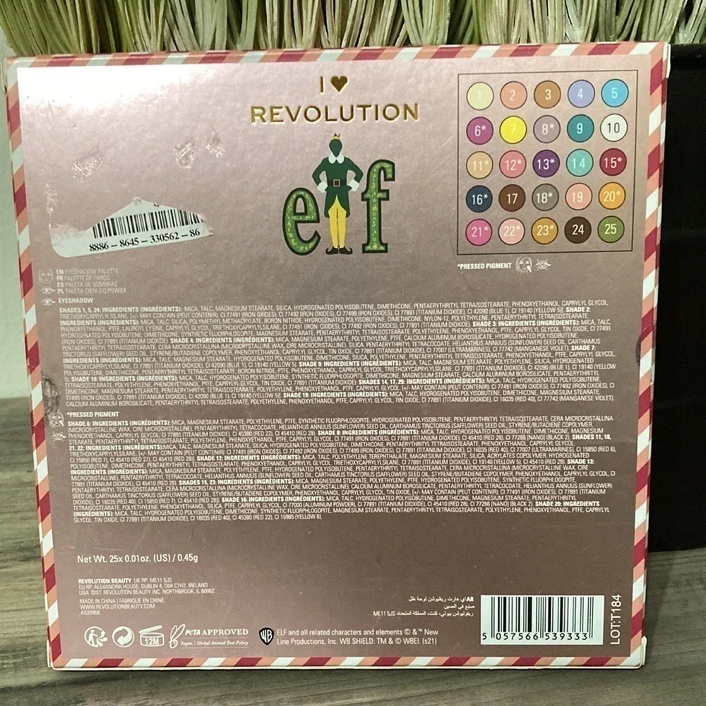 I ❤️ REVOLUTION ELF I'M A COTTON HEADED NINNY MUGGINS EYE SHADOW PALLET